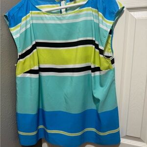 Vince Camuto Multicolor Striped Blouse